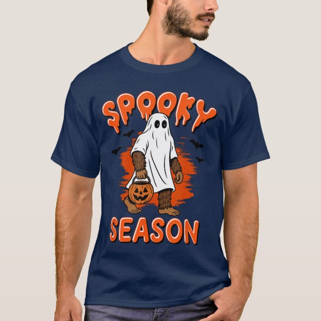 Camiseta Spooky Season Funny Halloween Trick or Treat (Frente)