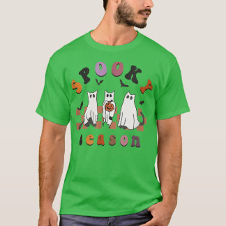 Camiseta Spooky Season Ghost Black Gover Hallowee