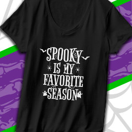 Camiseta Spooky Season Ghosts Bats Spiders Happy Halloween