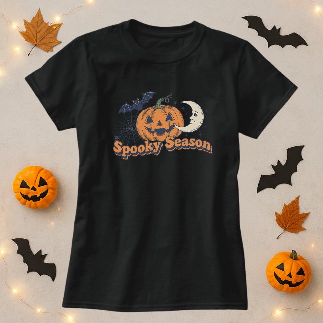 Camiseta Spooky Season Gift Halloween (Criador carregado)