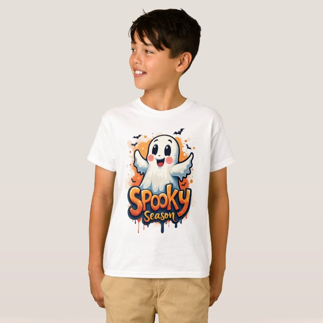 Camiseta Spooky Season Halloween (Frente Completa)
