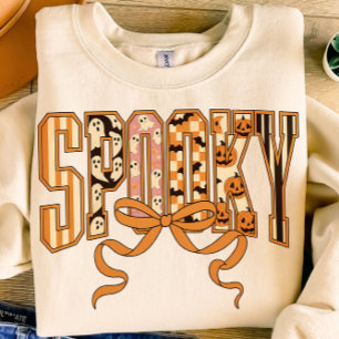 Camiseta Spooky Season Halloween Fantasmas Pumpkin Design