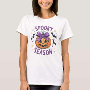 Camiseta Spooky Season Vibes Teto de Dia das Bruxas Bonit
