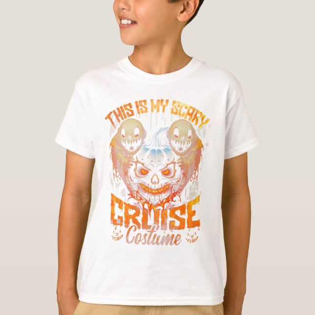 Camiseta Spooky Skeleton Skeleton Halloween (Frente)