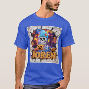 Camiseta Spooky Skeleton Smile: Camisa-do-Dia das Bruxas de