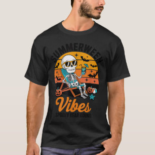 Camiseta Spooky Summer Skeleton Summe