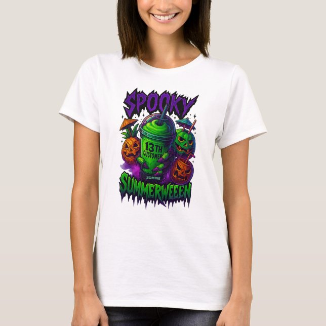 Camiseta "Spooky Summerween Slurpee 13th Customer  (Frente)