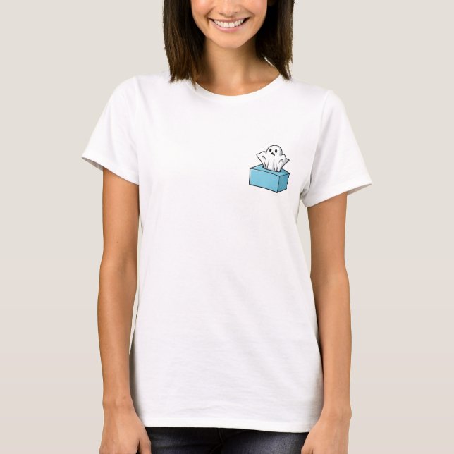 Camiseta Spooky Surprise: A Ghostly Figure Emerging (Frente)