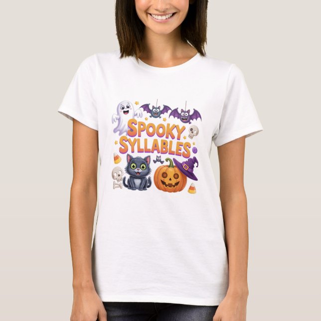 Camiseta Spooky Syllables (Frente)