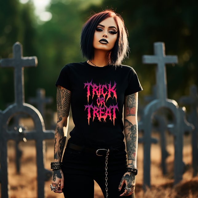 Camiseta Spooky Trick or Treat Halloween (Criador carregado)