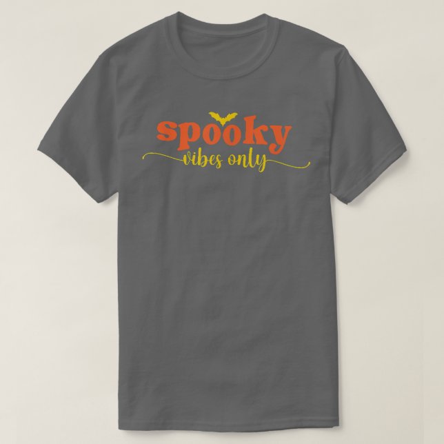 Camiseta Spooky Vibes Apenas Halloween (Frente do Design)
