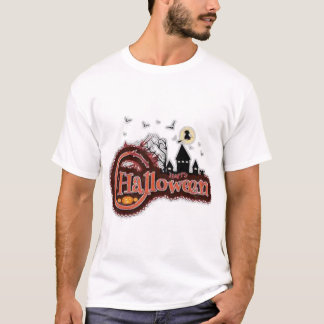 Camiseta Spooky Vibes: Assombrando Tee do Halloween"
