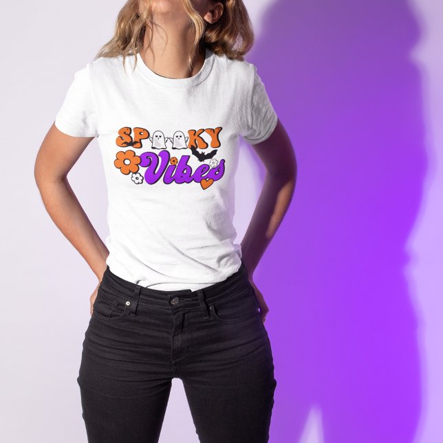 Camiseta Spooky Vibes Ghosts (Criador carregado)