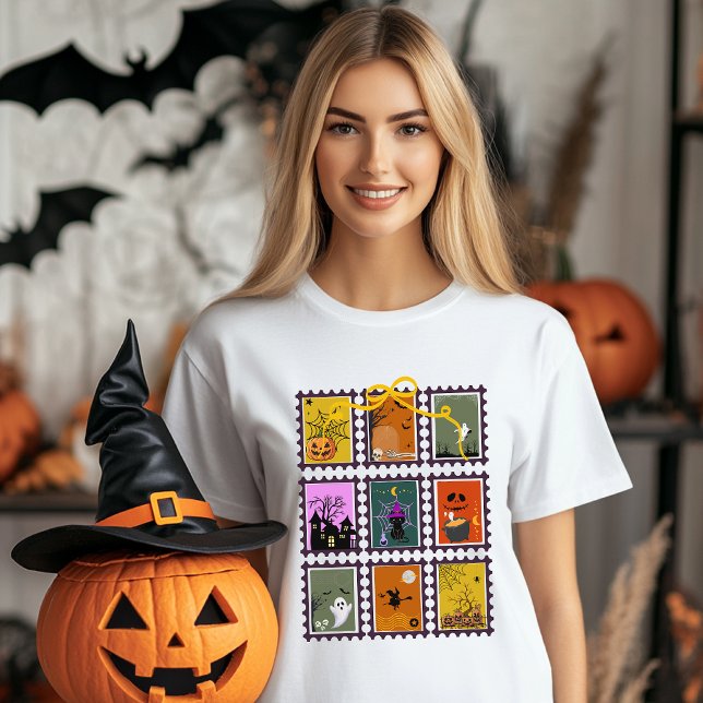 Camiseta Spooky Vibes Halloween - Ghosts & Iconic Character (Criador carregado)