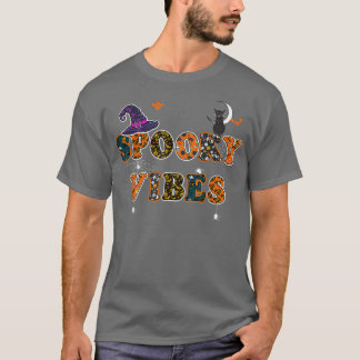 Camiseta Spooky Vibes Halloween Witch Ghost Spooky Season