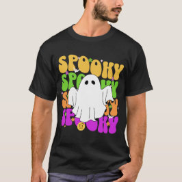 Camiseta Spooky Vibes: Tee Gráfico de Halloween