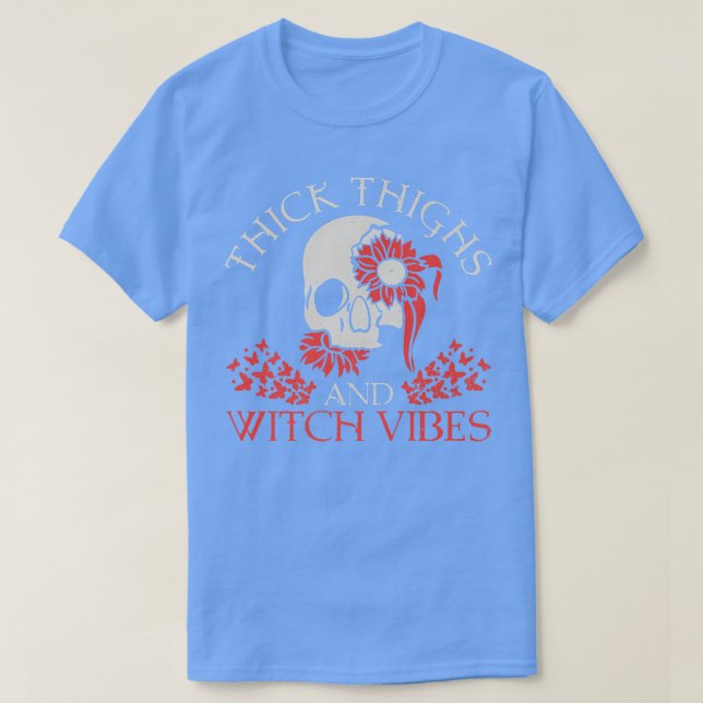 Camiseta Spooky Witchcraft Crescent Moon Blackcraft Hallowe (Frente do Design)