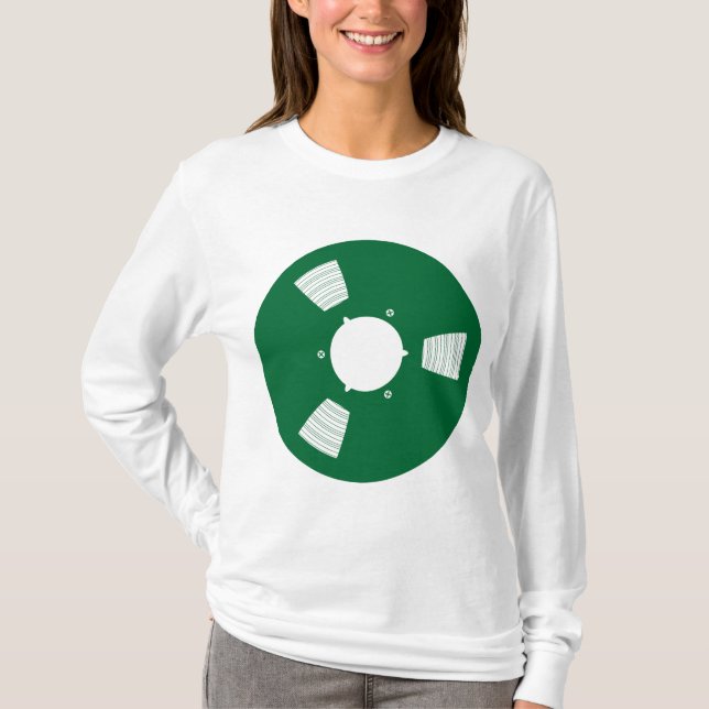 Camiseta Spool de Fitas de Gravação (Frente)