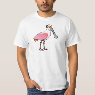 Camiseta Spoonbill róseo bonito