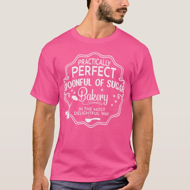Camiseta Spoonful Of Sugar Practically Perfect Magical Flyi (Frente)