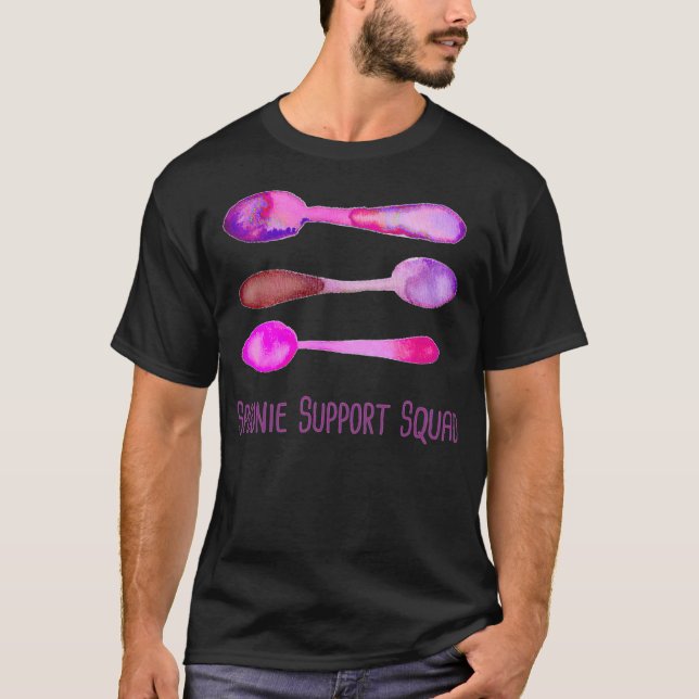 Camiseta Spoonie Support Squad de natal - (Frente)
