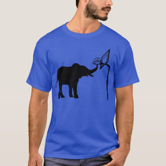 Camiseta sport basketball playing elephant funny retro
