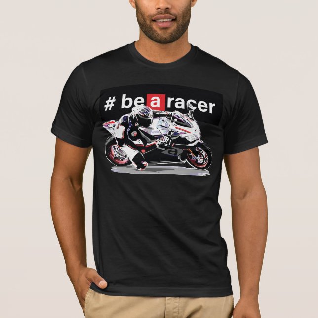 Camiseta sport bike tee, Be A Racer (Frente)