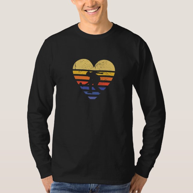 Camiseta Sport Retro Sunset Heart Bocce Premium (Frente)