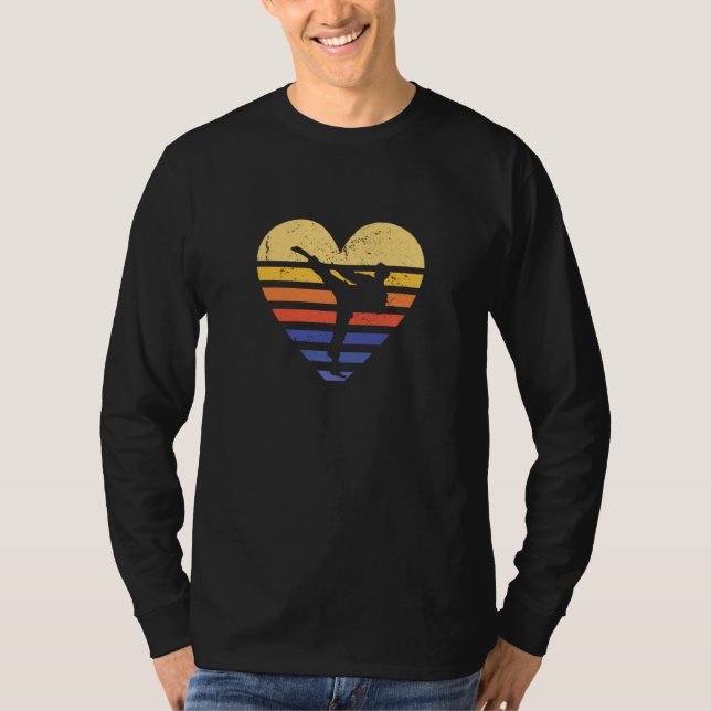 Camiseta Sport Retro Sunset Heart Taekwondo (Frente)