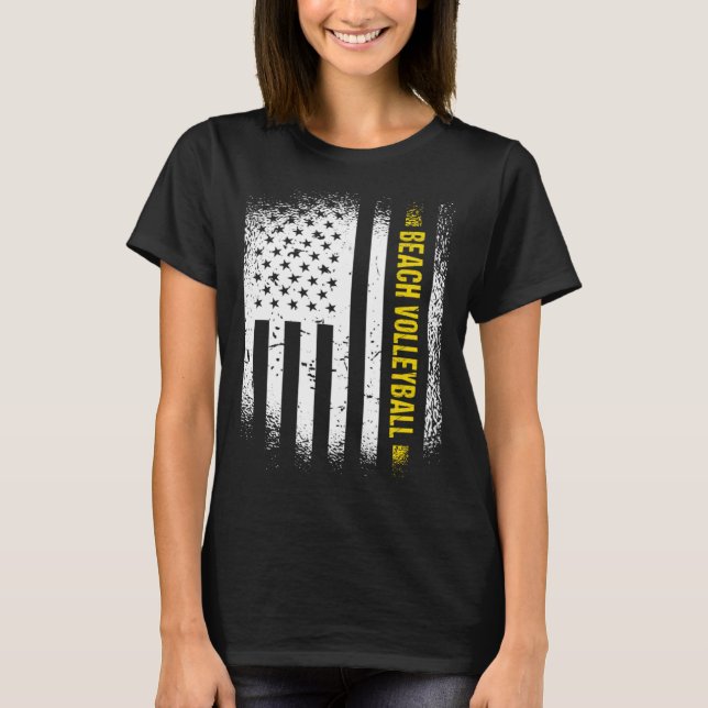 Camiseta Sport Us Flag Beach Volleyball 1 (Frente)