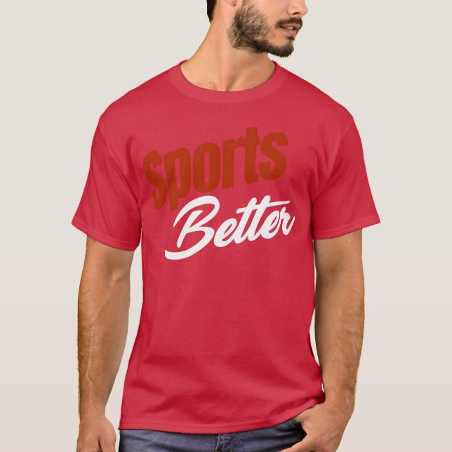 Camiseta Sports Better Funny Sports Horse Betting Derby vin (Frente)