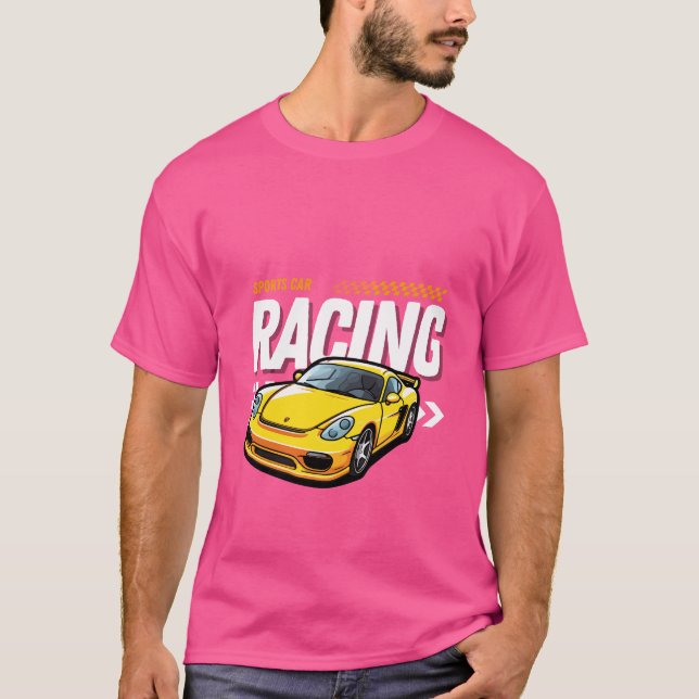 Camiseta Sports Car Racing T-Shirt (Frente)