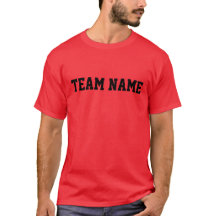 Sports Jersey Number e Name Red Personalizados