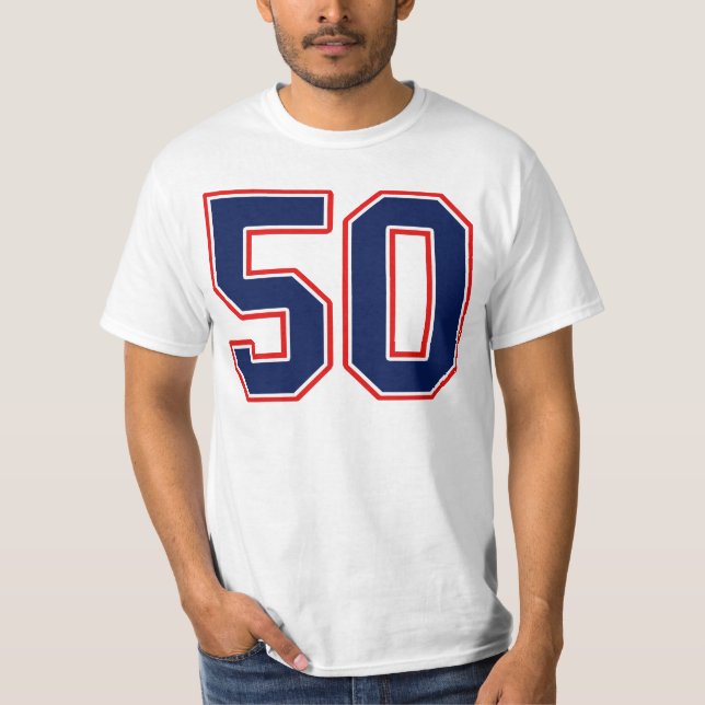 Camiseta Sports Jersey Número 50 (Frente)