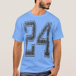 Camiseta Sports TeamNumber 24Year 2024Midnight Black881