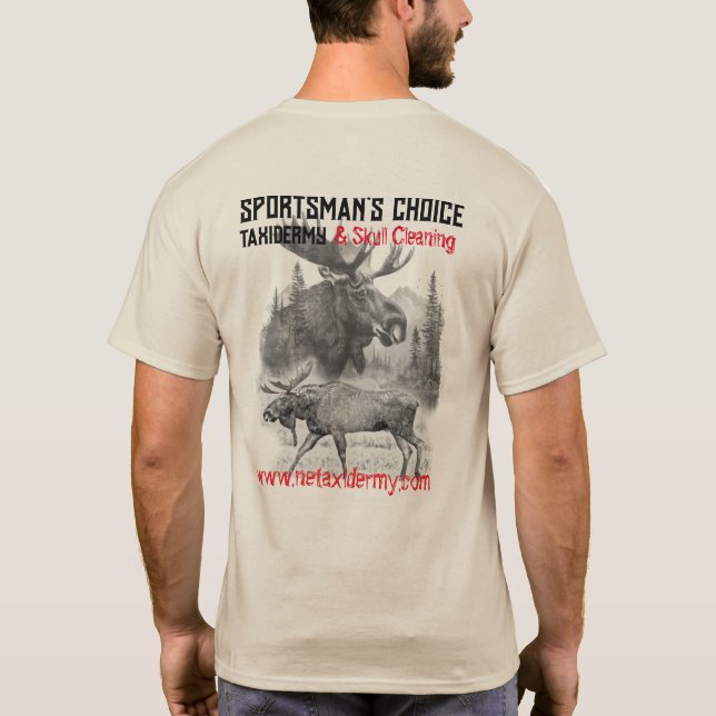 Camiseta Sportsman's Choice Taxidermy Moose T-Shirt  (Verso)