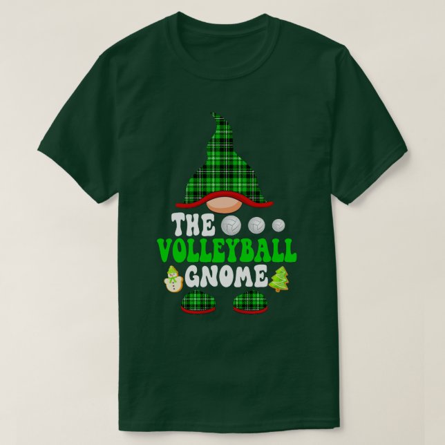 Camiseta Sporty Gnomo Baseball Xadrez Natal (Frente do Design)