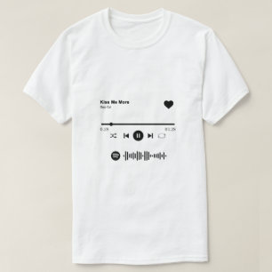 Camiseta Spotify Song Shirt Presente De Música De Amor Pa