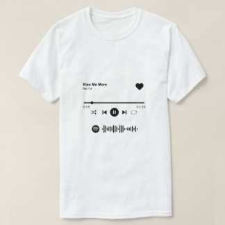 Camiseta Spotify Song Shirt | Presente De Música De Amor Pa