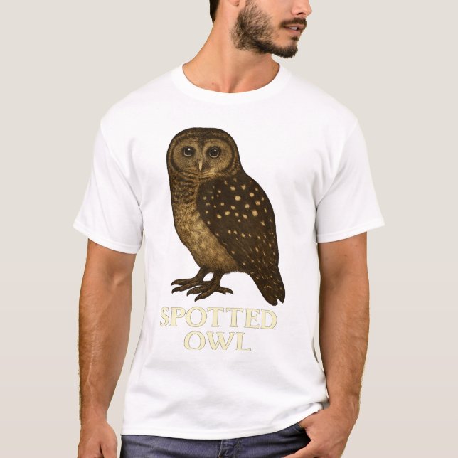 Camiseta Spotted Owl T-Shirt: Endangered Bird Species Tee (Frente)