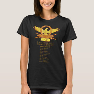 Camiseta Spqr Roma Antiga Scipio Africanus Tour Mundial