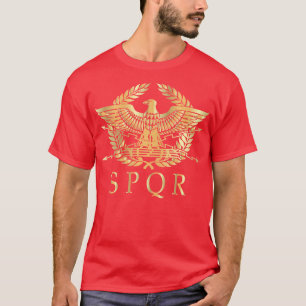 Camiseta SPQR Roman Empire Standard Eagle Emblem Vintage