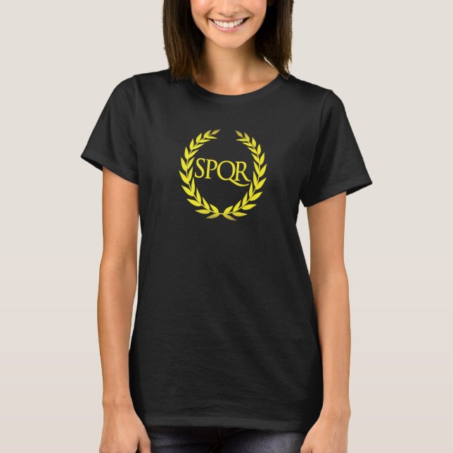 Camiseta Spqr Roxo I Senatus Populus Que Romanus (Frente)