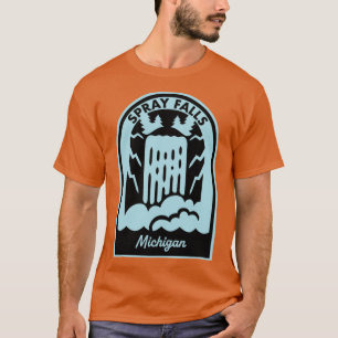 Camiseta Spray Falls Michigan Super Tamanho