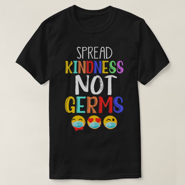 Camiseta Spread Kindness Não Gera Imunização Por Máscara Pr (Frente do Design)