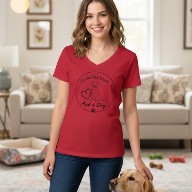 Camiseta Spread love and dog appreciation with this charmin (Criador carregado)