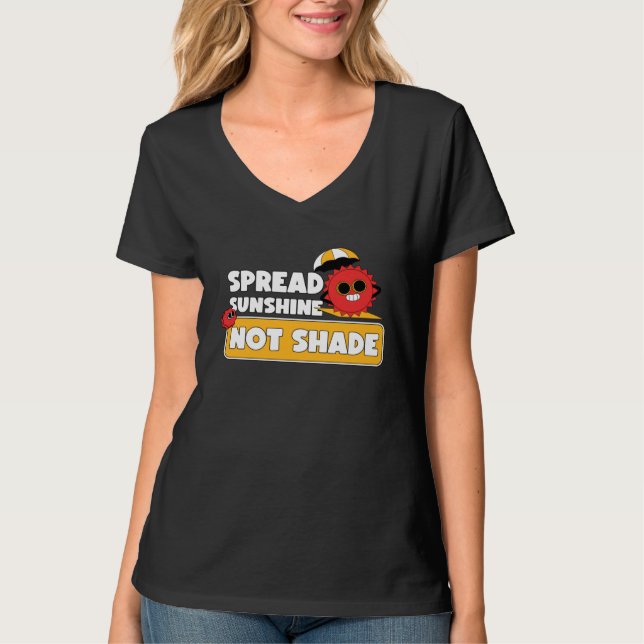 Camiseta Spread Sunshine Not Shade Mental Health Awareness  (Frente)