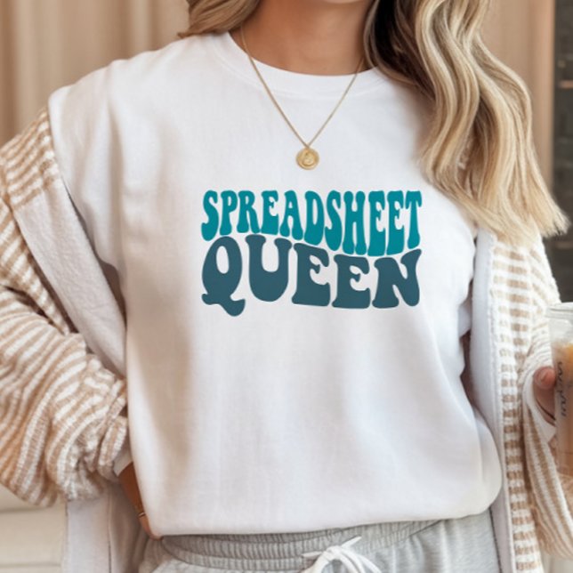 Camiseta Spreadsheet Queen Finance, Accountant, CPA (Criador carregado)