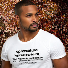 Camiseta SPREZZATURA: A ARTE ITALIANA DA MODA-BlackDenim