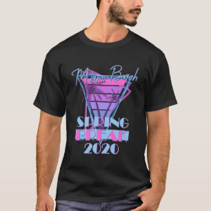 Camiseta Spring Break 2020 Miami Beach 80s Vintage Beach